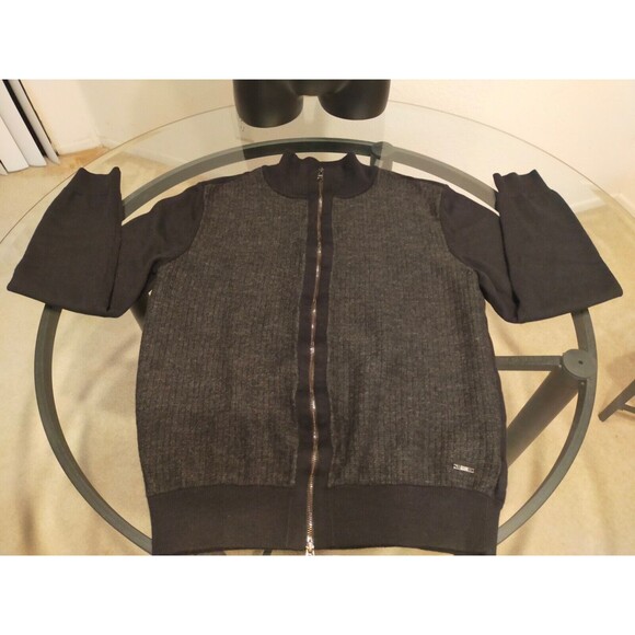 Hugo Boss Long Sleeve Dark Gray Black Jacket Size Large